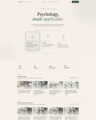 Psychology Education Directory Website Template