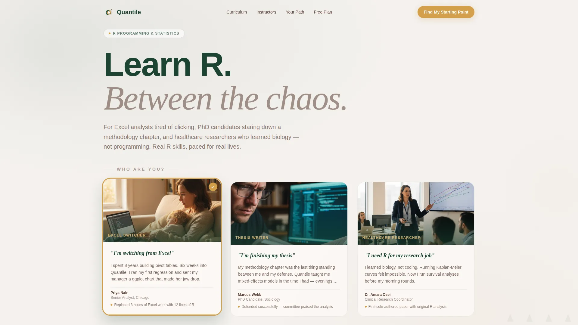R Programming Course Landing Page Template