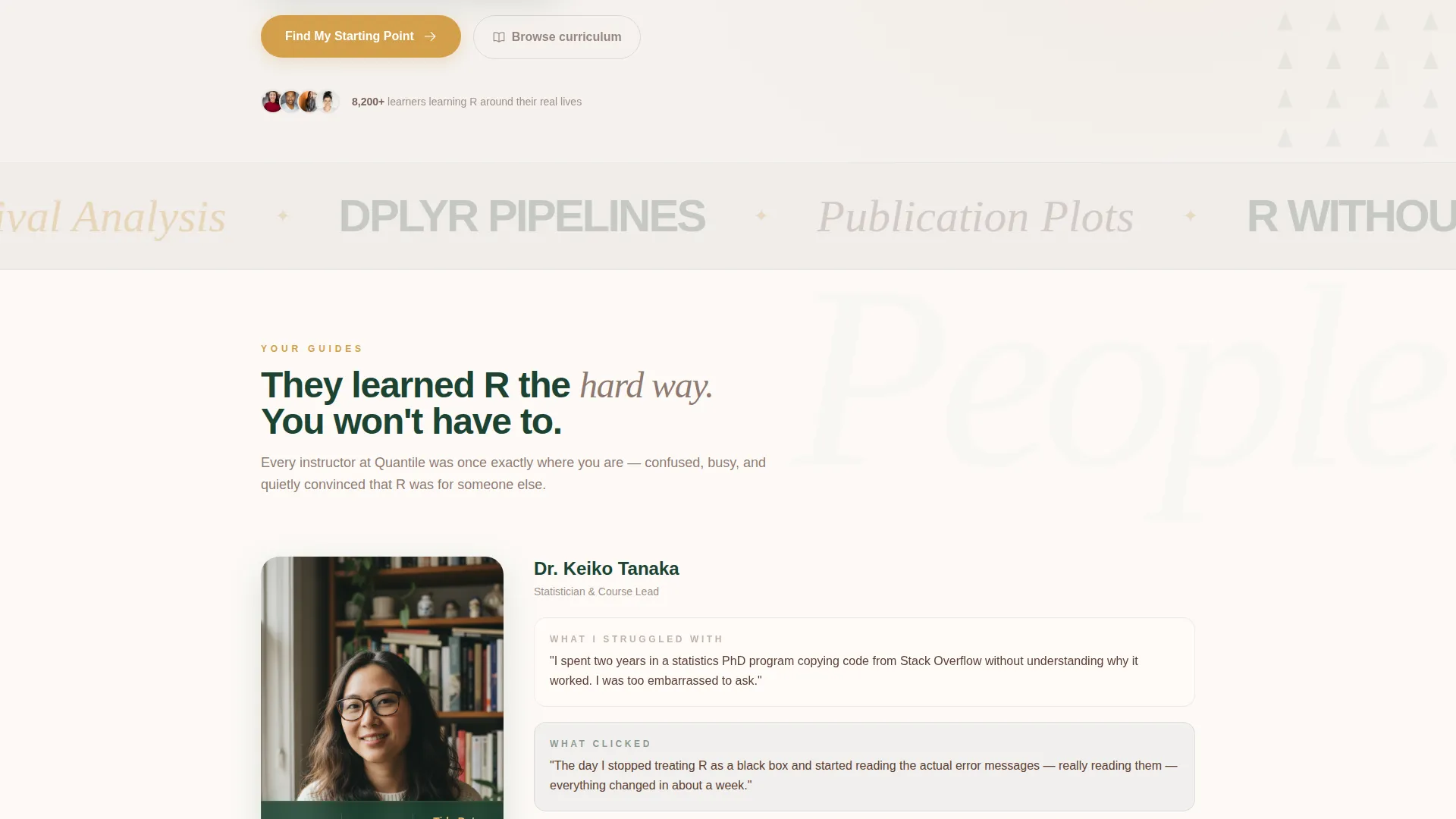 R Programming Course Landing Page Template