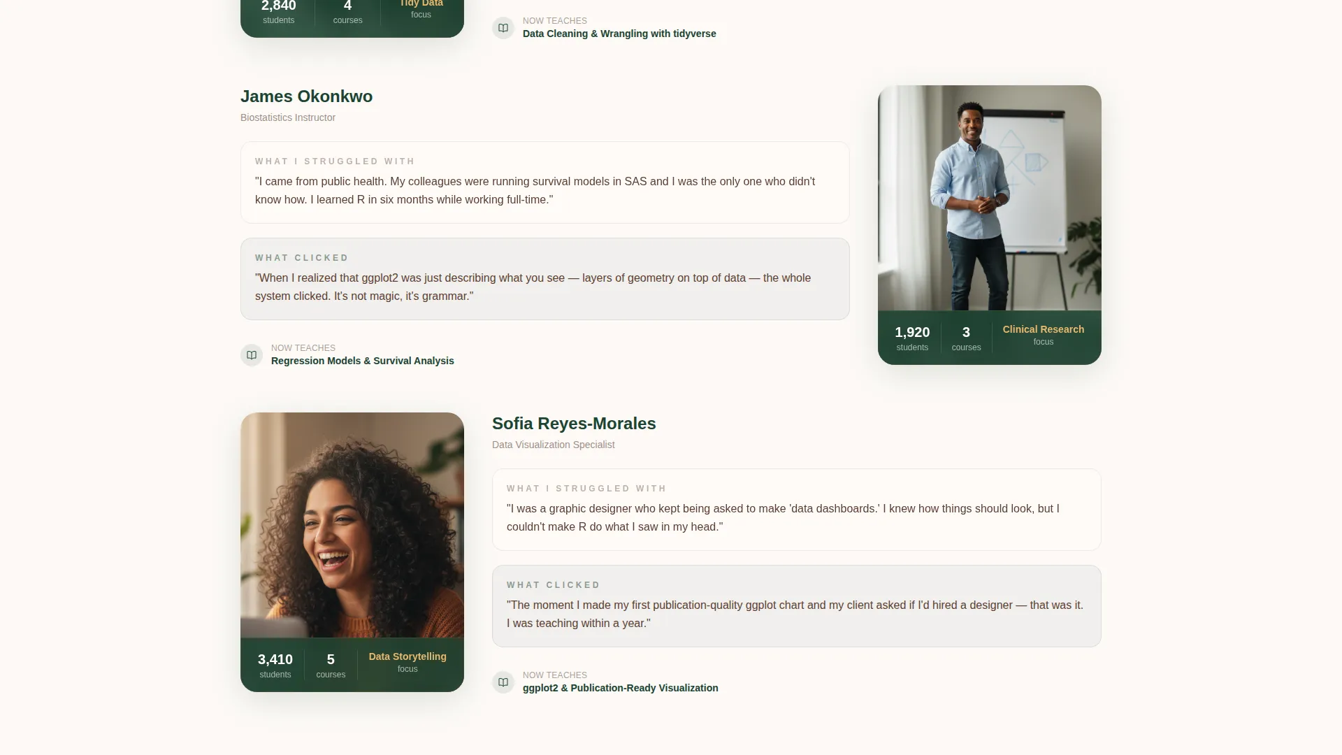 R Programming Course Landing Page Template