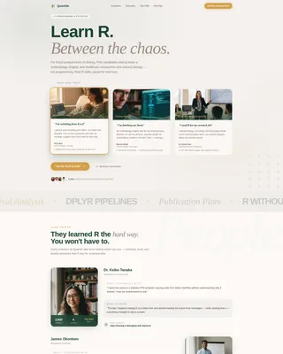 R Programming Course Landing Page Template