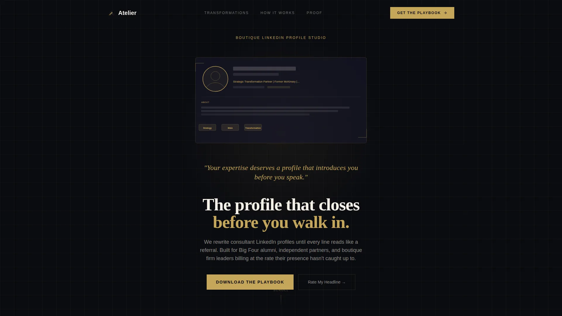 Consultant Career Specialist Portfolio Website Template