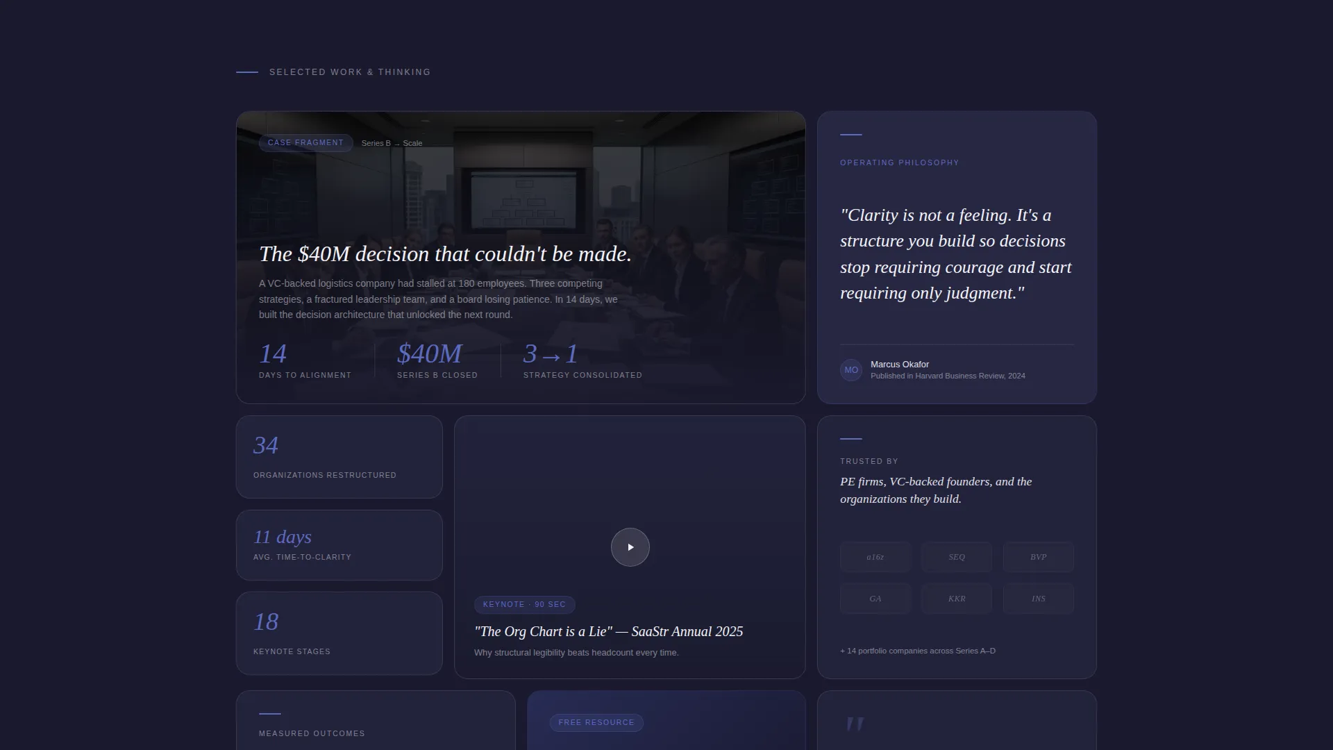 Consultant Career Professional Website Template