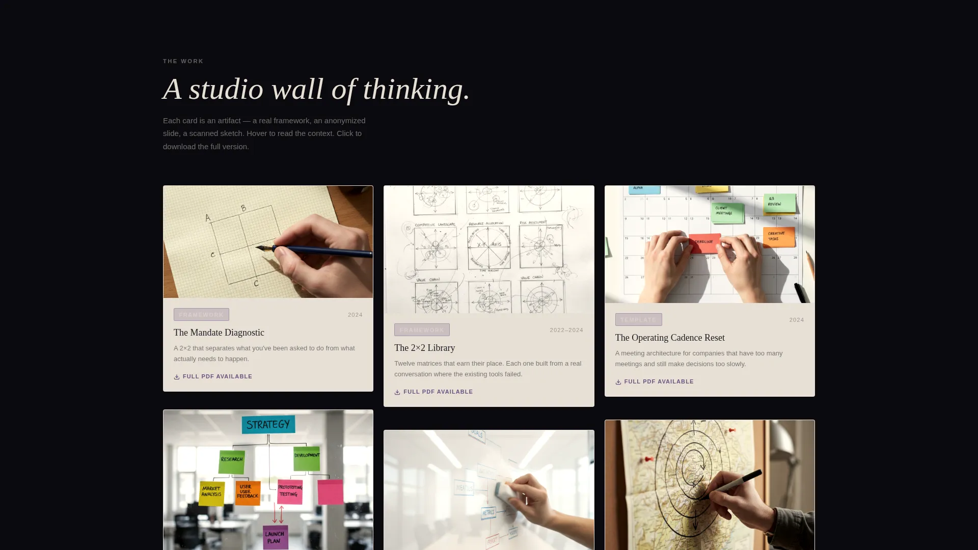 Consultant Career Portfolio Website Template