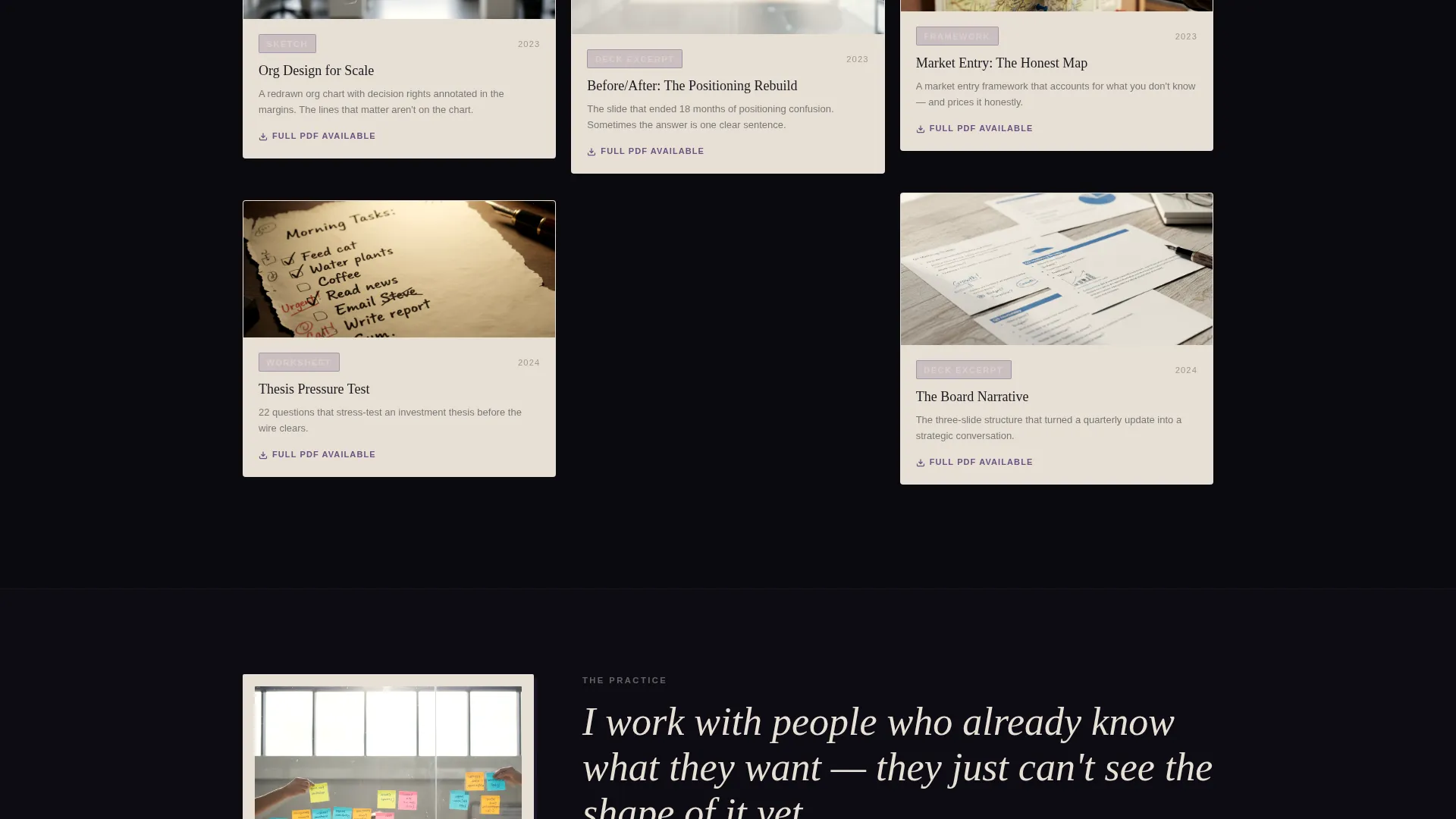 Consultant Career Portfolio Website Template