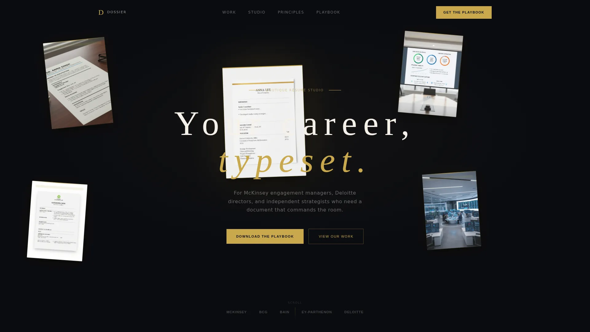 Consultant Career Reviews Website Template