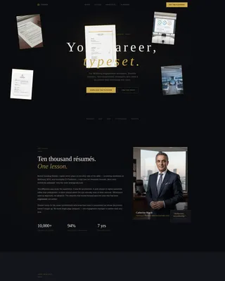 Consultant Career Reviews Website Template