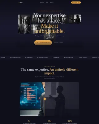 Consultant Career Specialist Professional Website Template