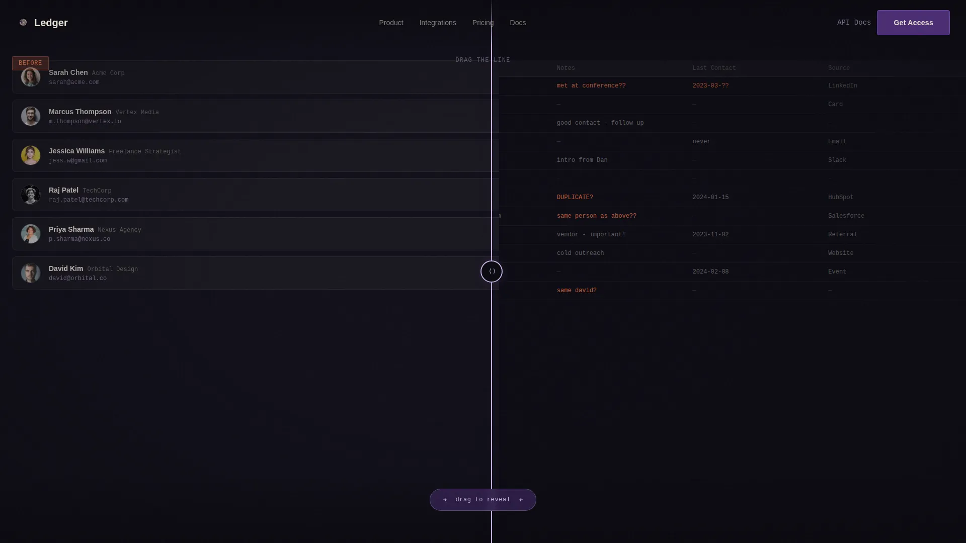 Personal CRM & Network Professional Website Template