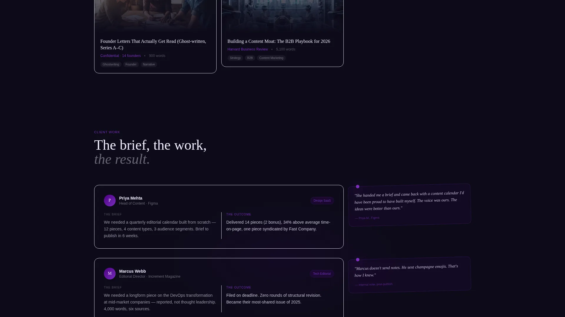 Content Writer Portfolio Portfolio Website Template