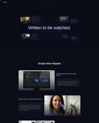 Content Writer Portfolio Advanced Portfolio Website Template