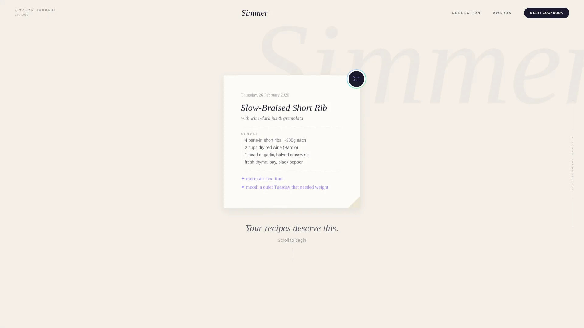 Side Project & Hobby Showcase Portfolio Website Template