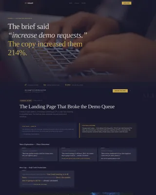 Copywriter Portfolio Specialist Portfolio Website Template