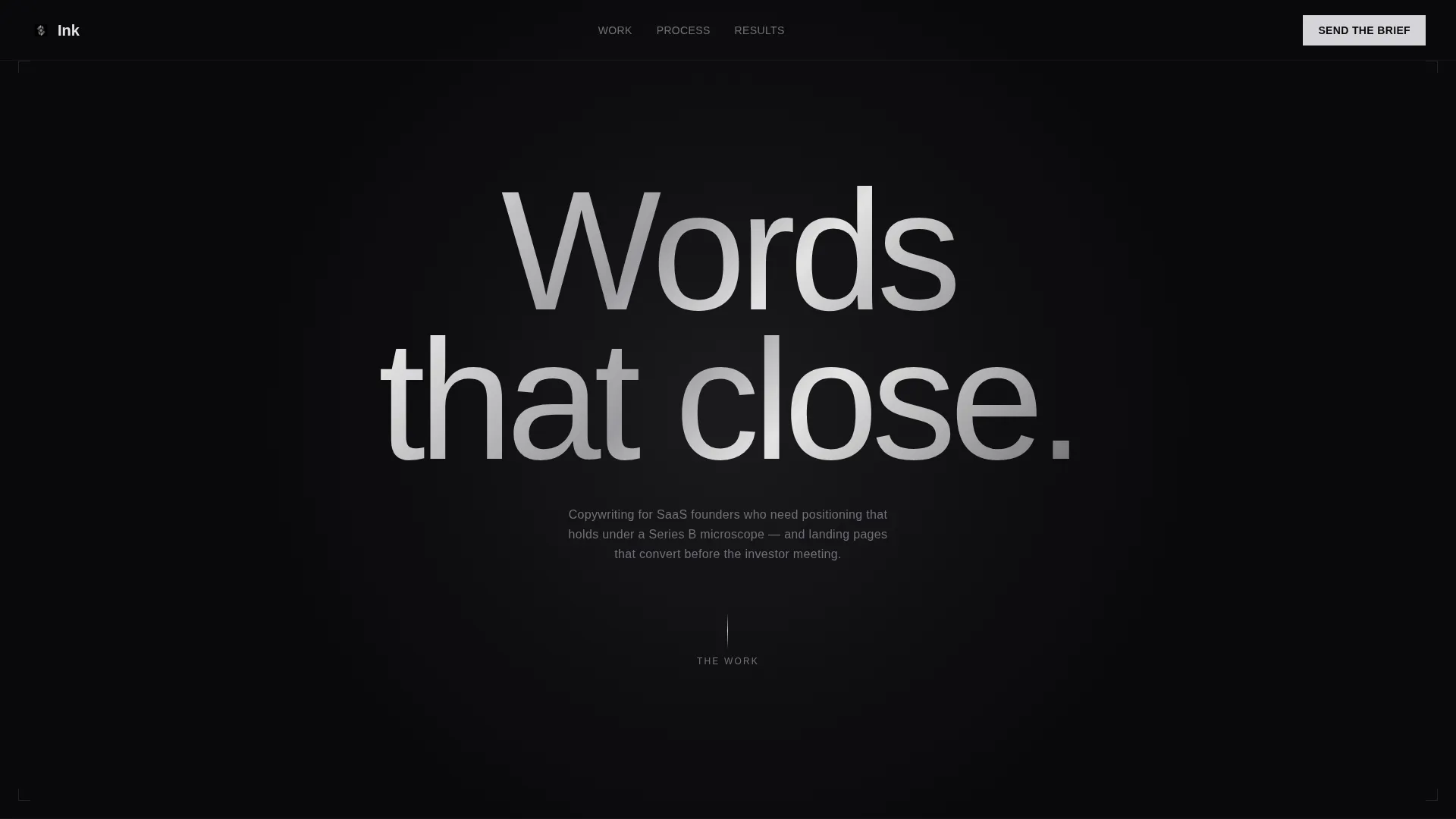 Copywriter Portfolio Specialist Professional Website Template