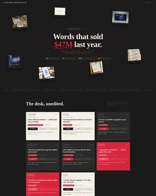 Copywriter Portfolio Careers Website Template