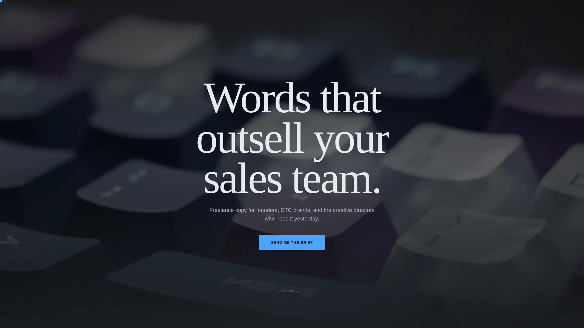 Copywriter Portfolio Portfolio Website Template