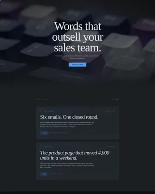 Copywriter Portfolio Portfolio Website Template