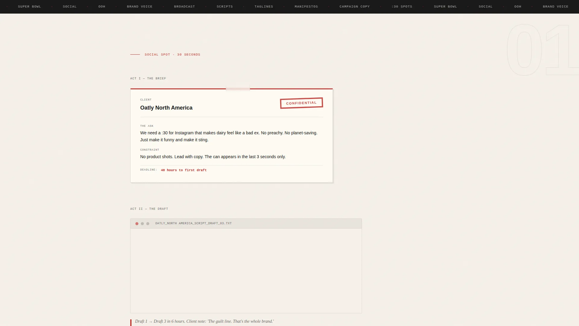 Copywriter Portfolio Booking Website Template