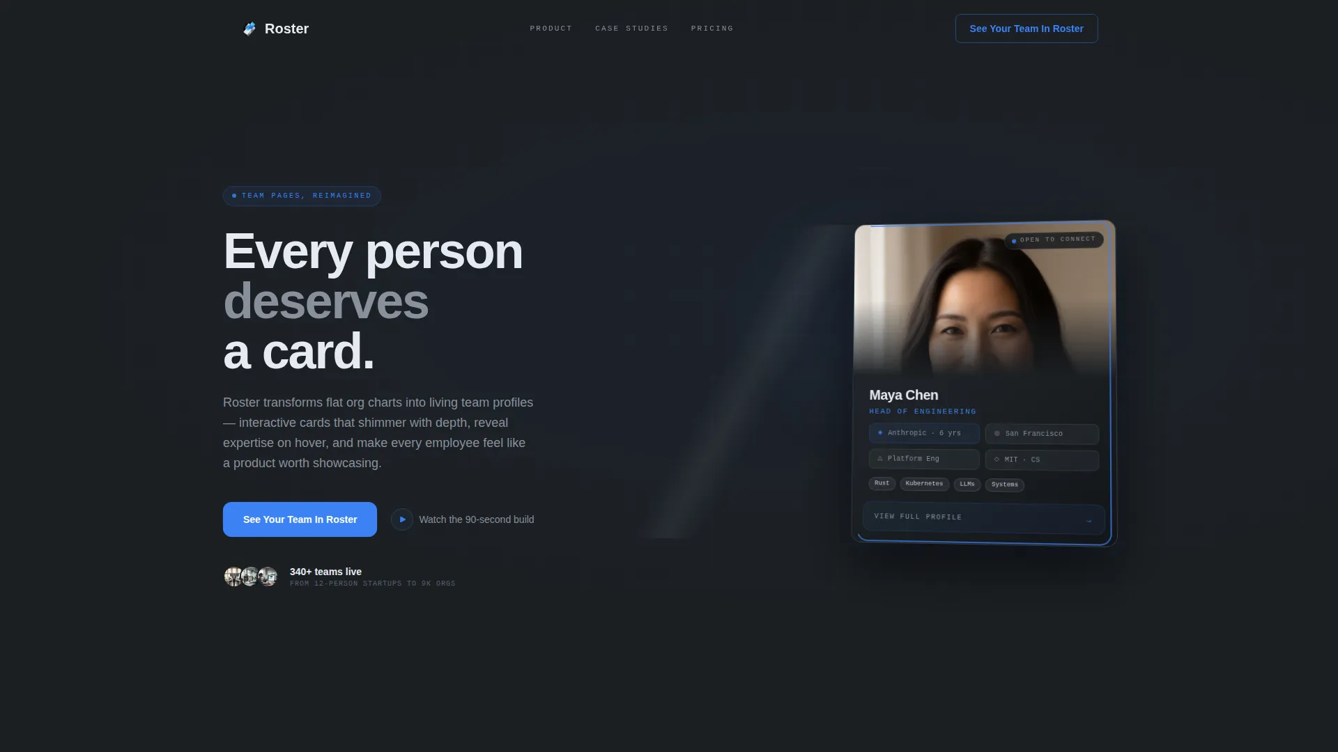 Digital Business Card Professional Website Template