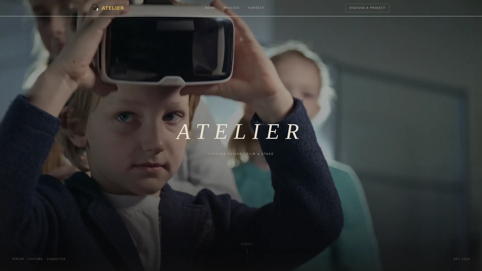Costume Designer Portfolio Specialist Portfolio Website Template