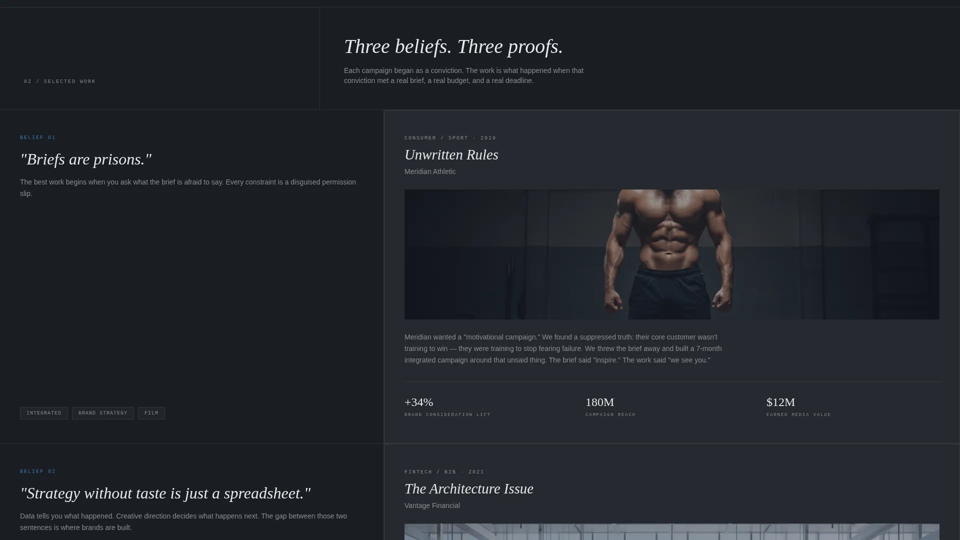 Creative Director Portfolio Complete Pre-Launch Website Template