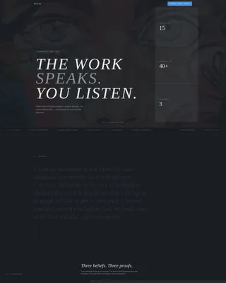 Creative Director Portfolio Complete Pre-Launch Website Template