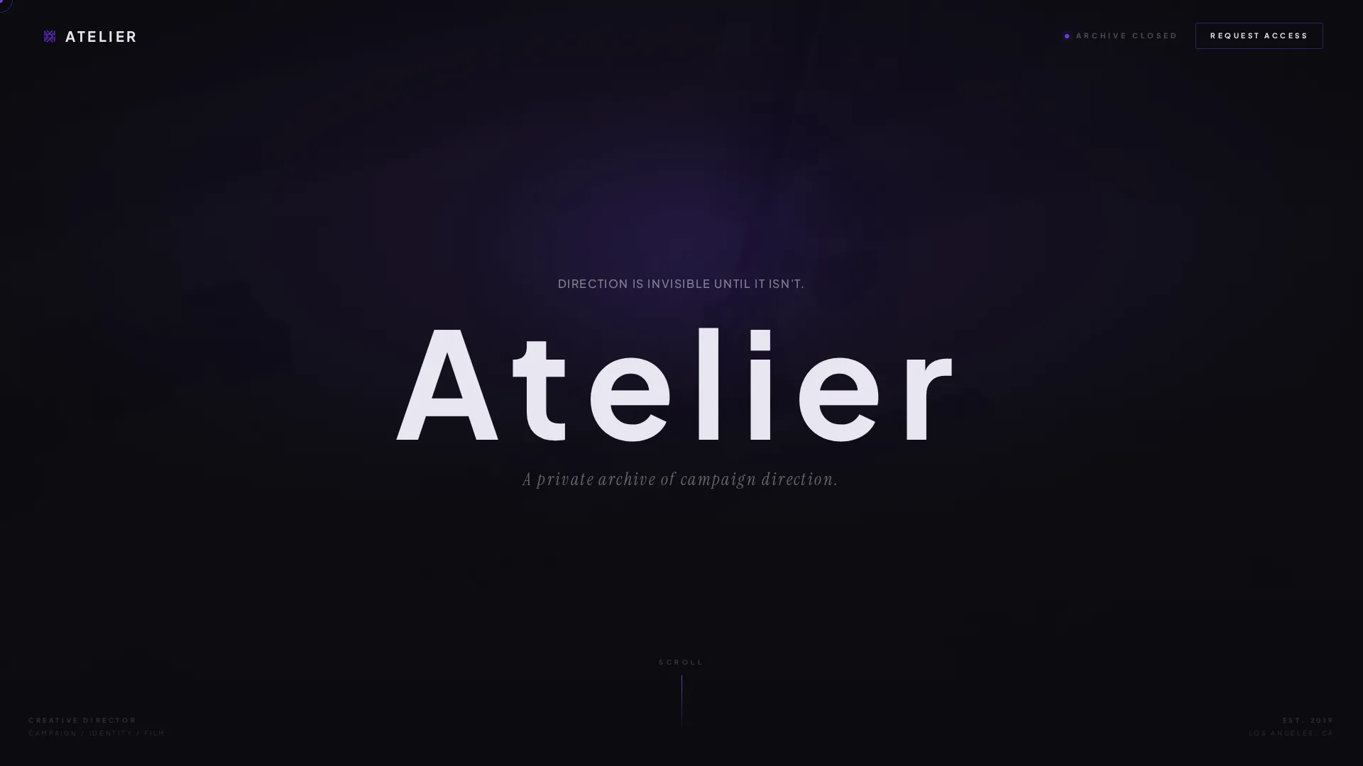 Creative Director Portfolio Pre-Launch Website Template