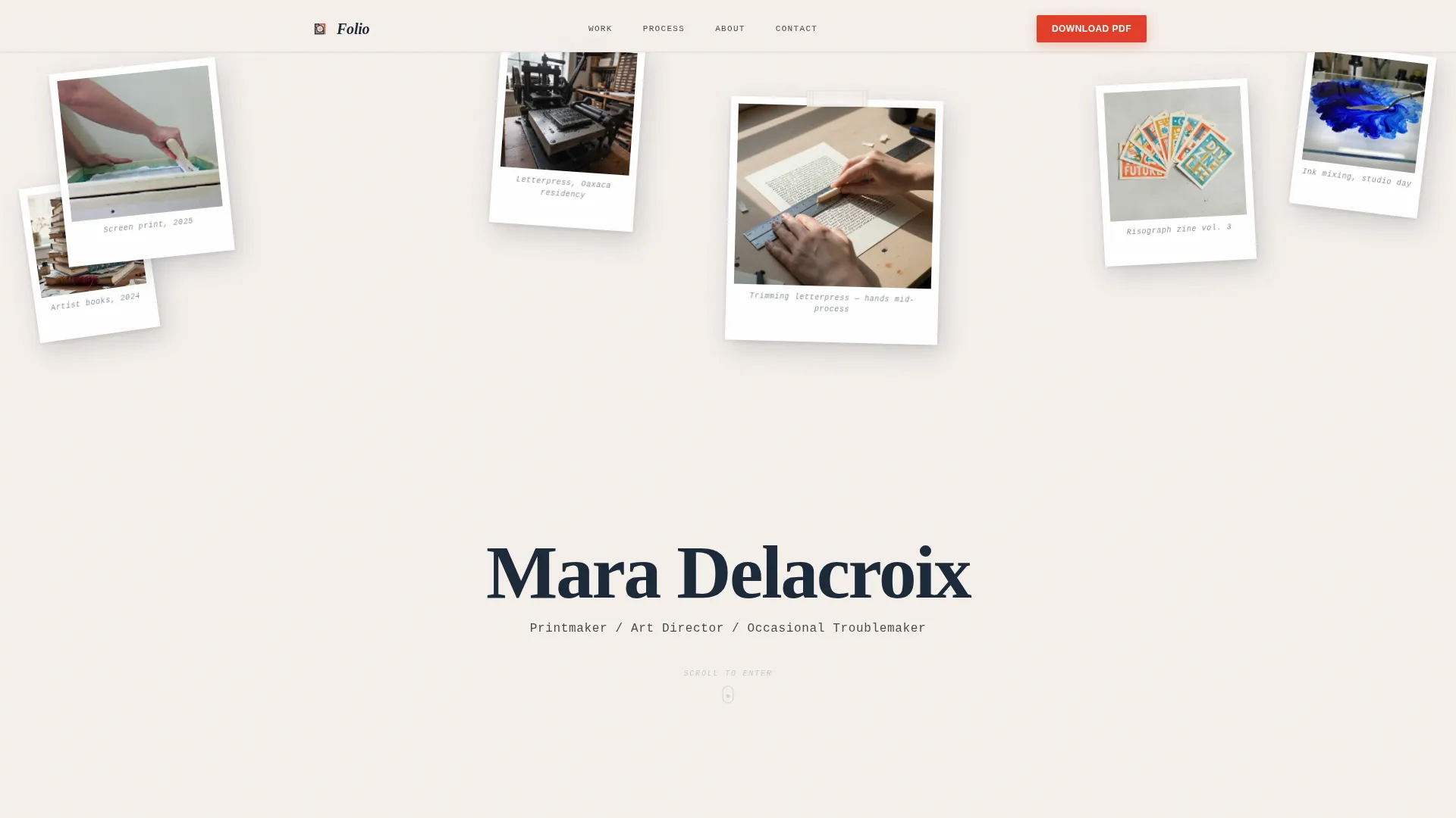 Creative Professional Career Portfolio Website Template
