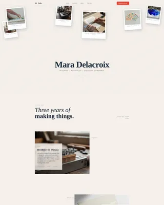 Creative Professional Career Portfolio Website Template