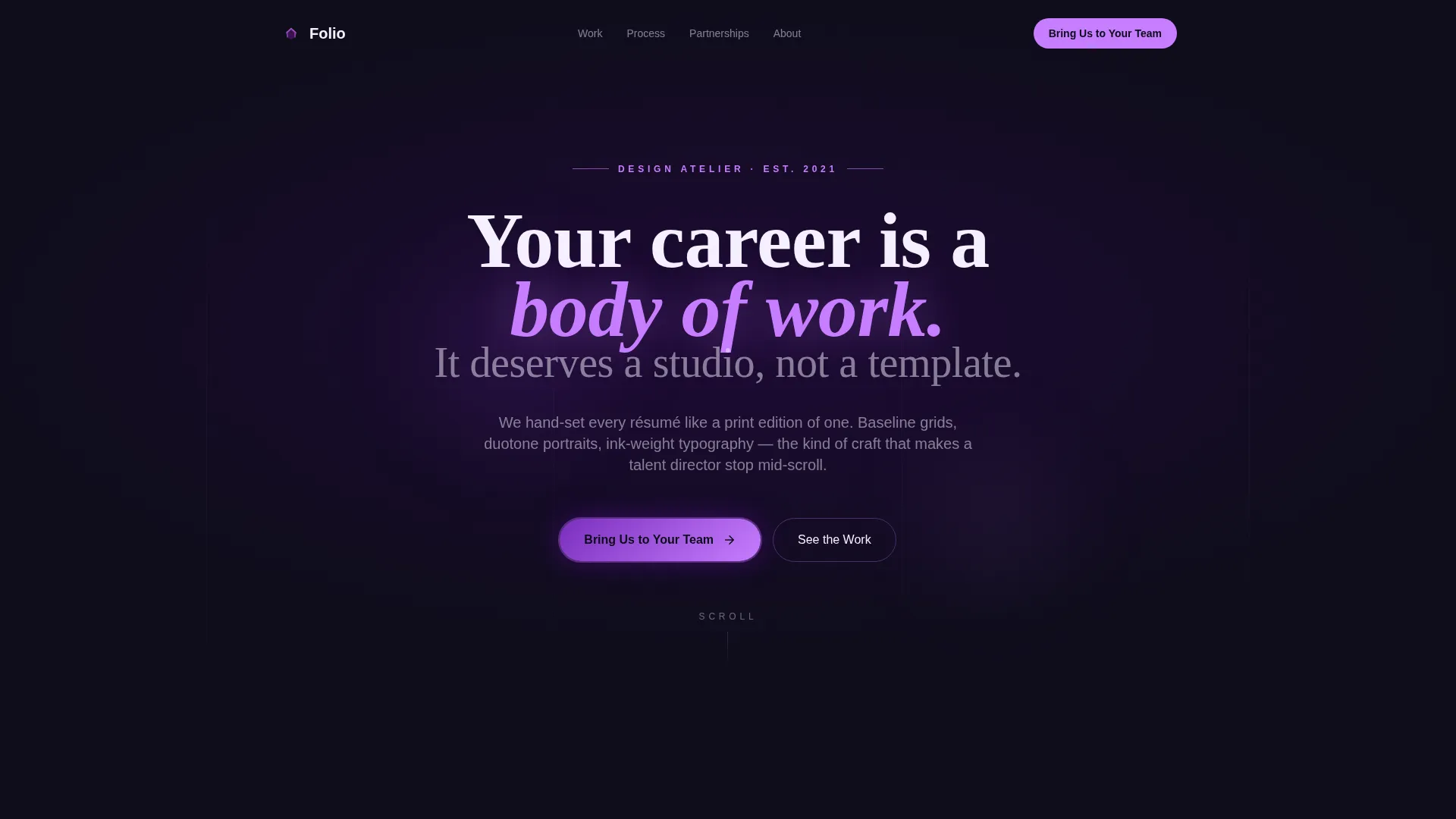 Resume & CV Careers Website Template