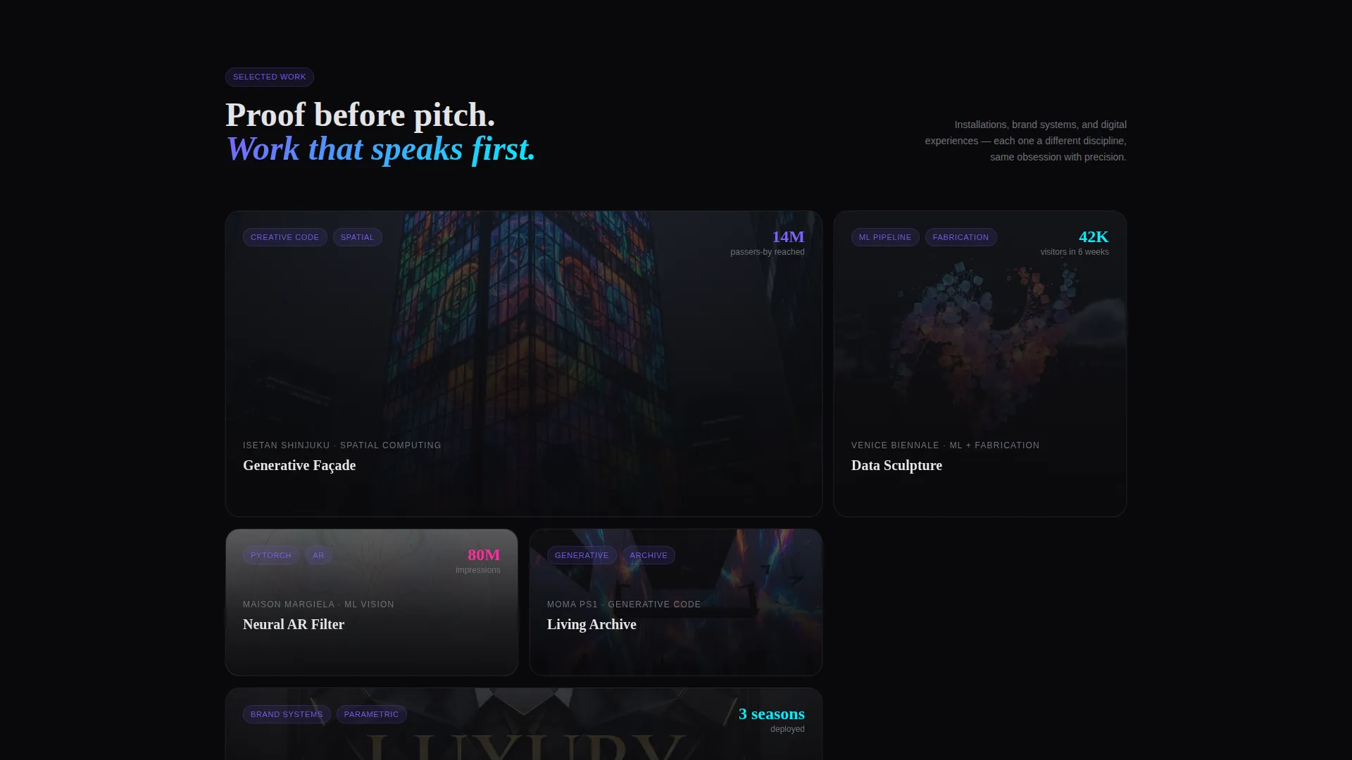 Multi-Discipline Portfolio Portfolio Website Template