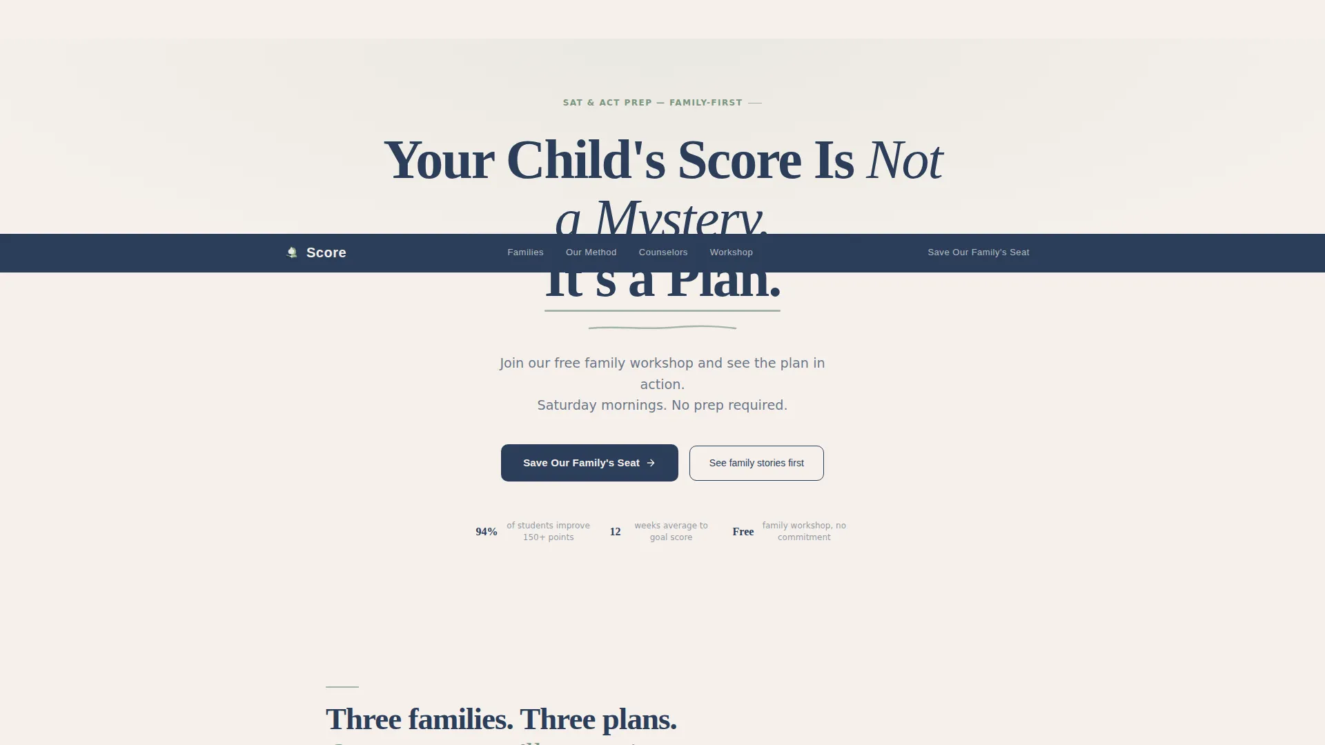 SAT & ACT Prep Tutoring Landing Page Template