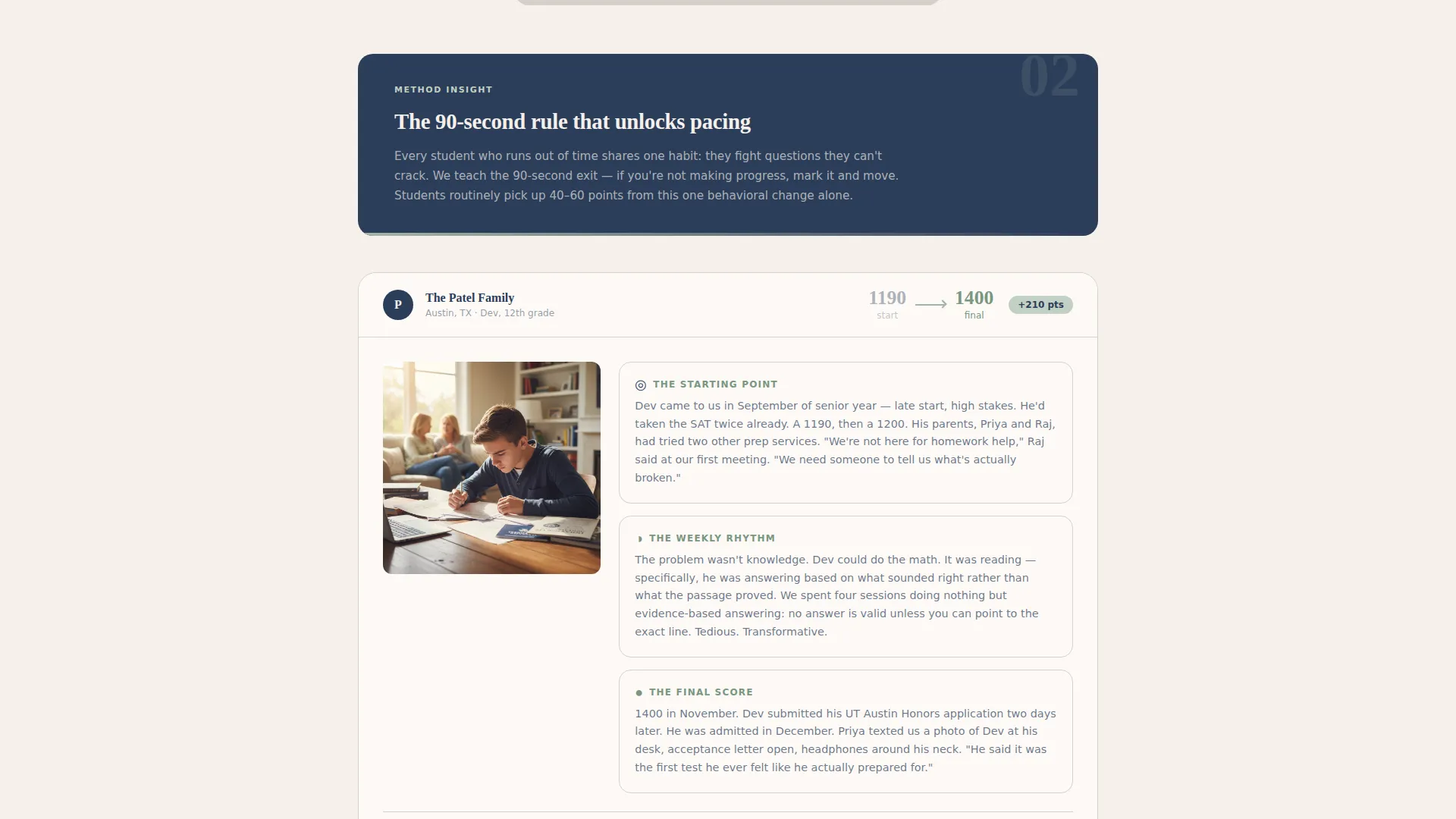 SAT & ACT Prep Tutoring Landing Page Template