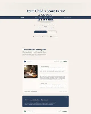 SAT & ACT Prep Tutoring Landing Page Template