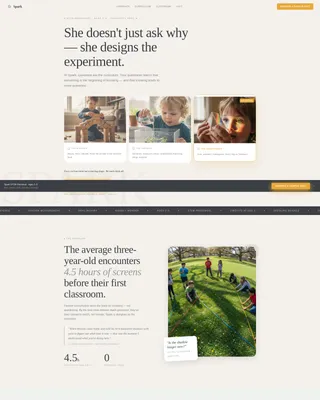 Preschool & Early Education Booking Website Template