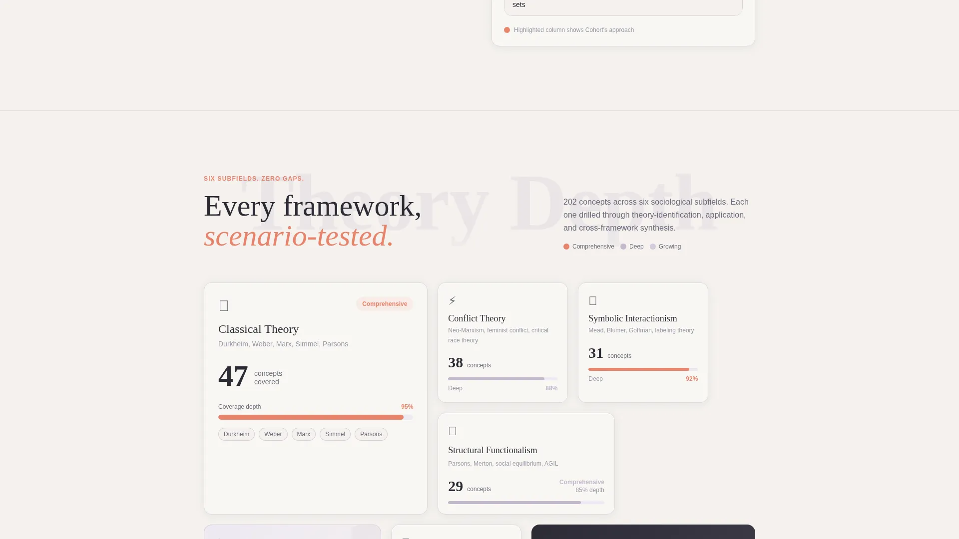 Sociology Quiz App Landing Page Template