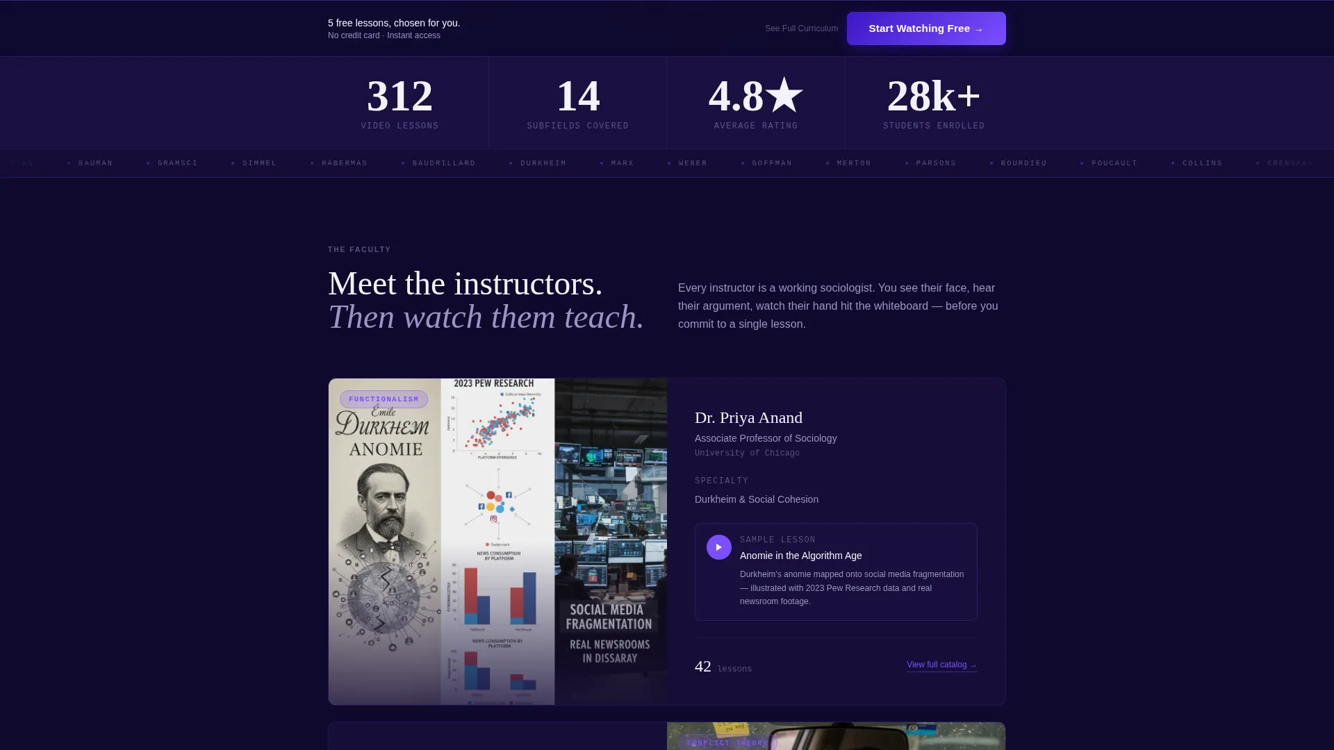 Sociology Education Specialist Professional Website Template