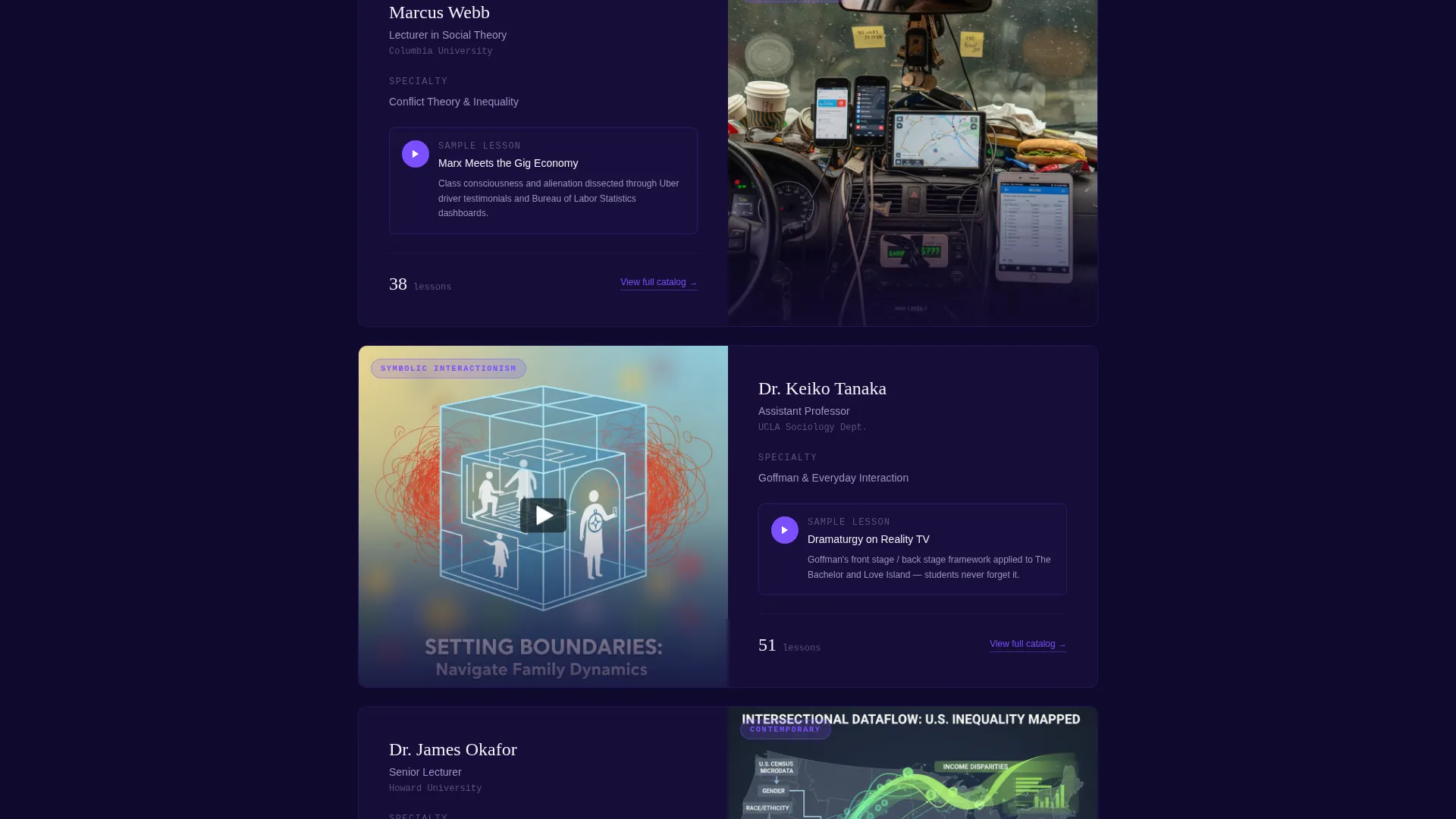Sociology Education Specialist Professional Website Template