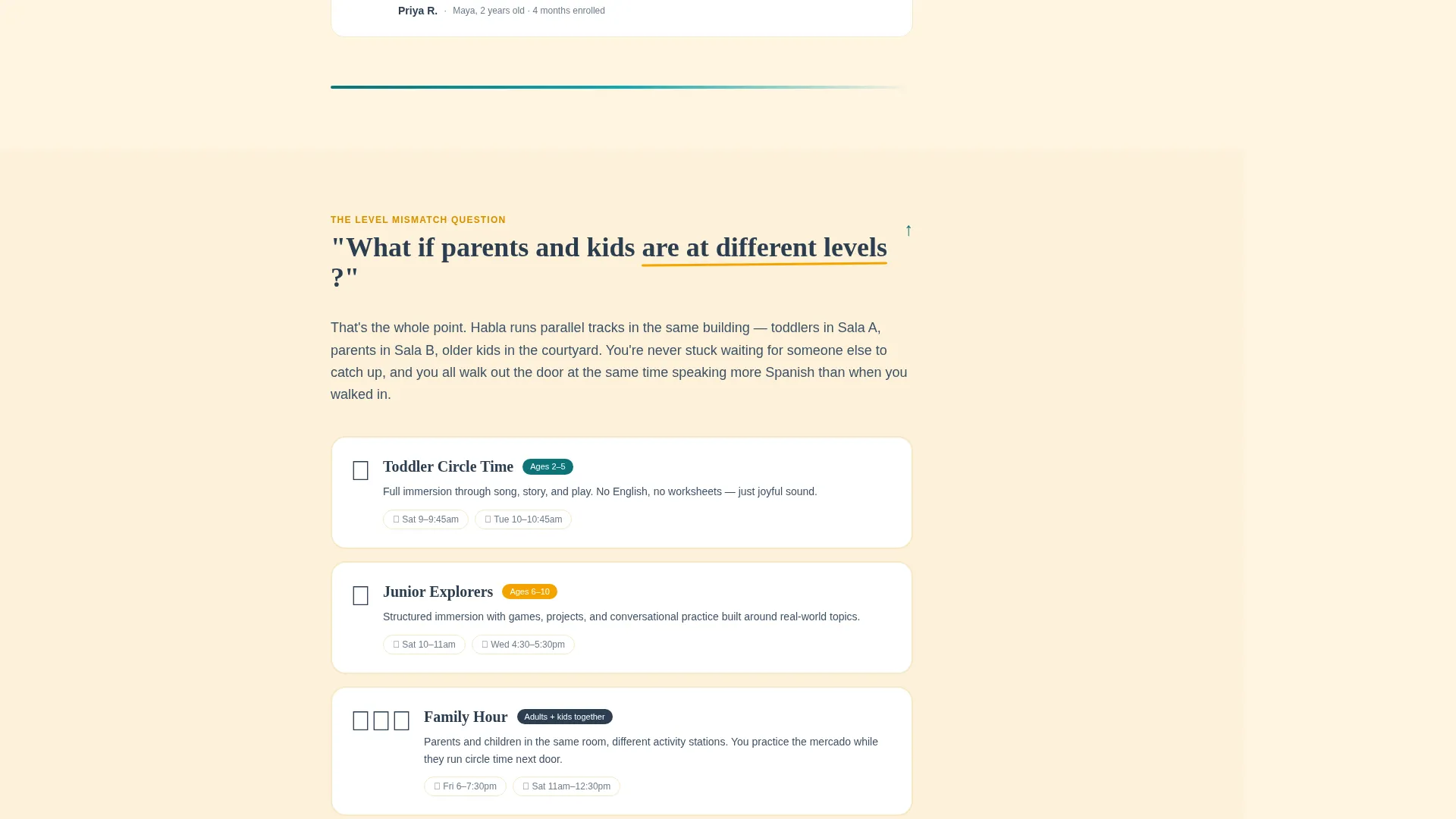 Spanish Language School Landing Page Template