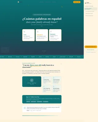 Spanish Language School Landing Page Template