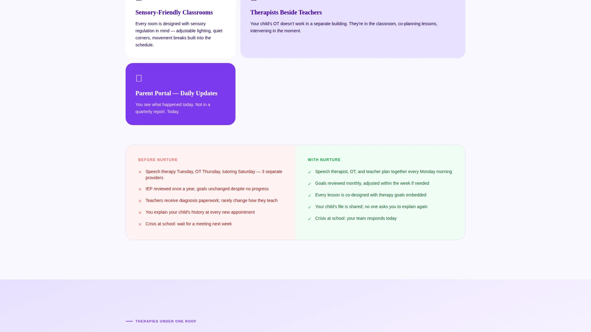 Special Education & Learning Center Booking Website Template