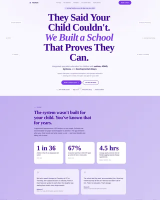 Special Education & Learning Center Booking Website Template