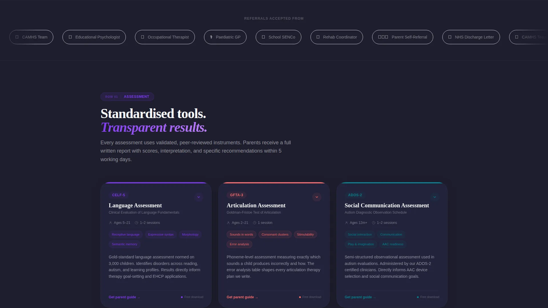 Special Education & Learning Center Specialist Professional Website Template