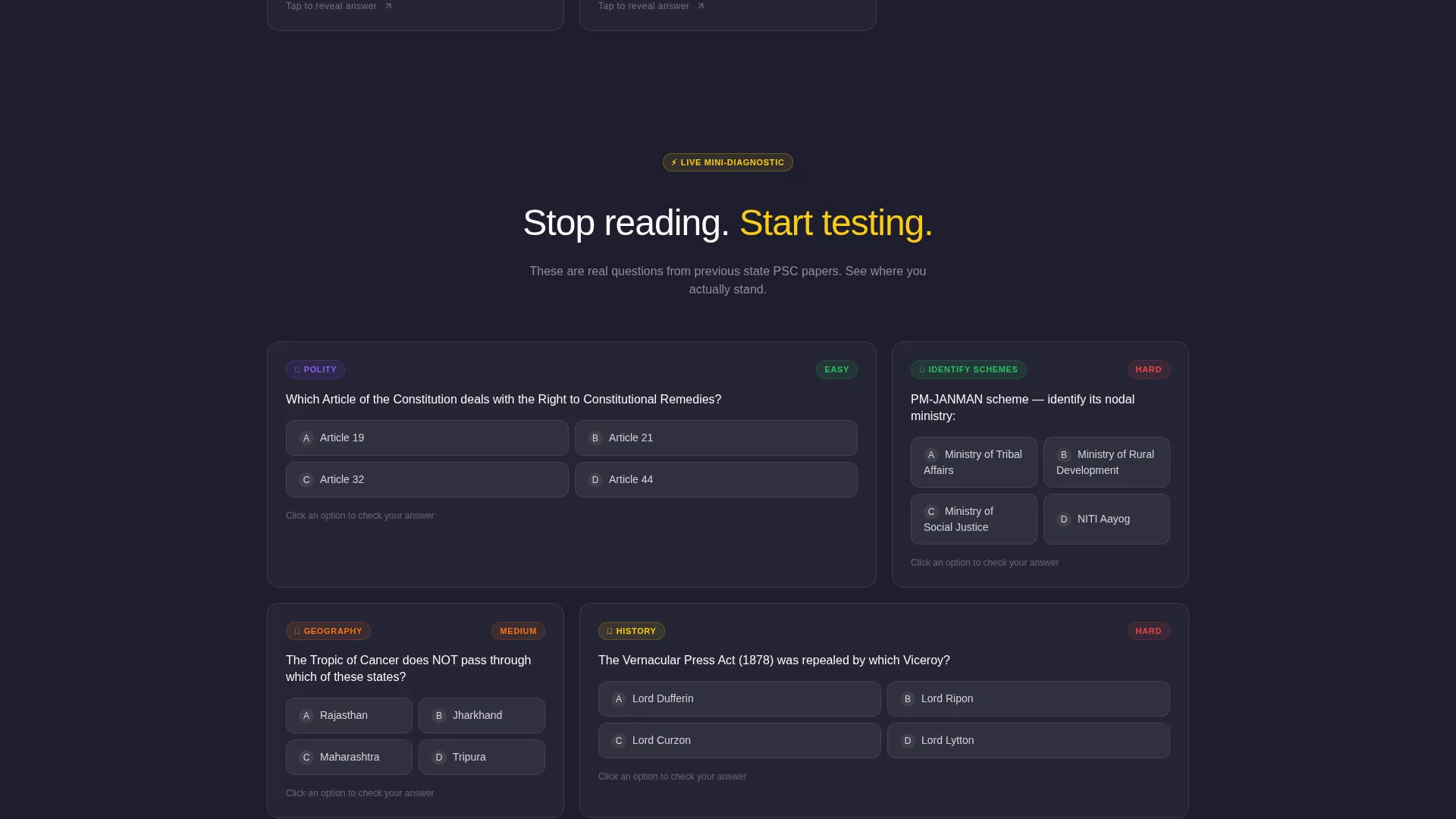 State PSC Coaching Landing Page Template