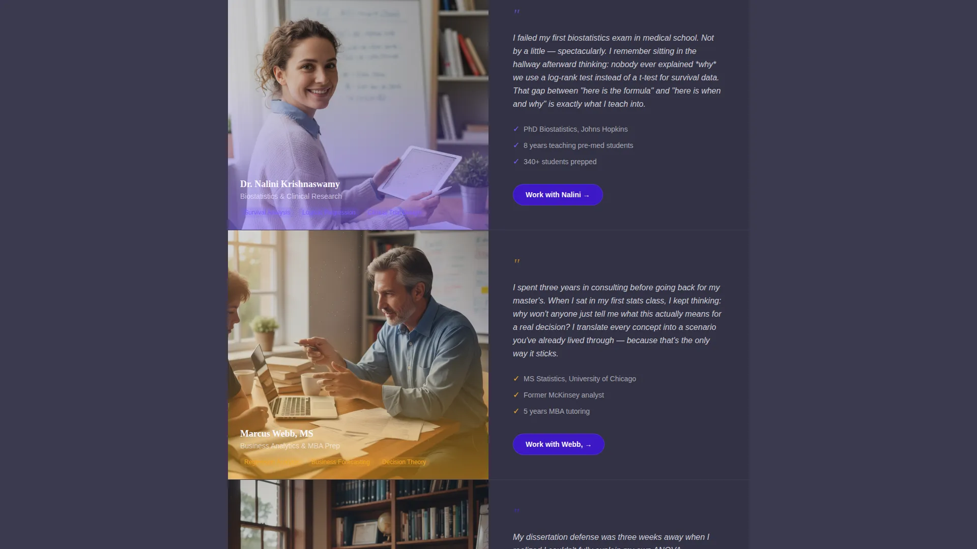 Statistics Education Professional Website Template