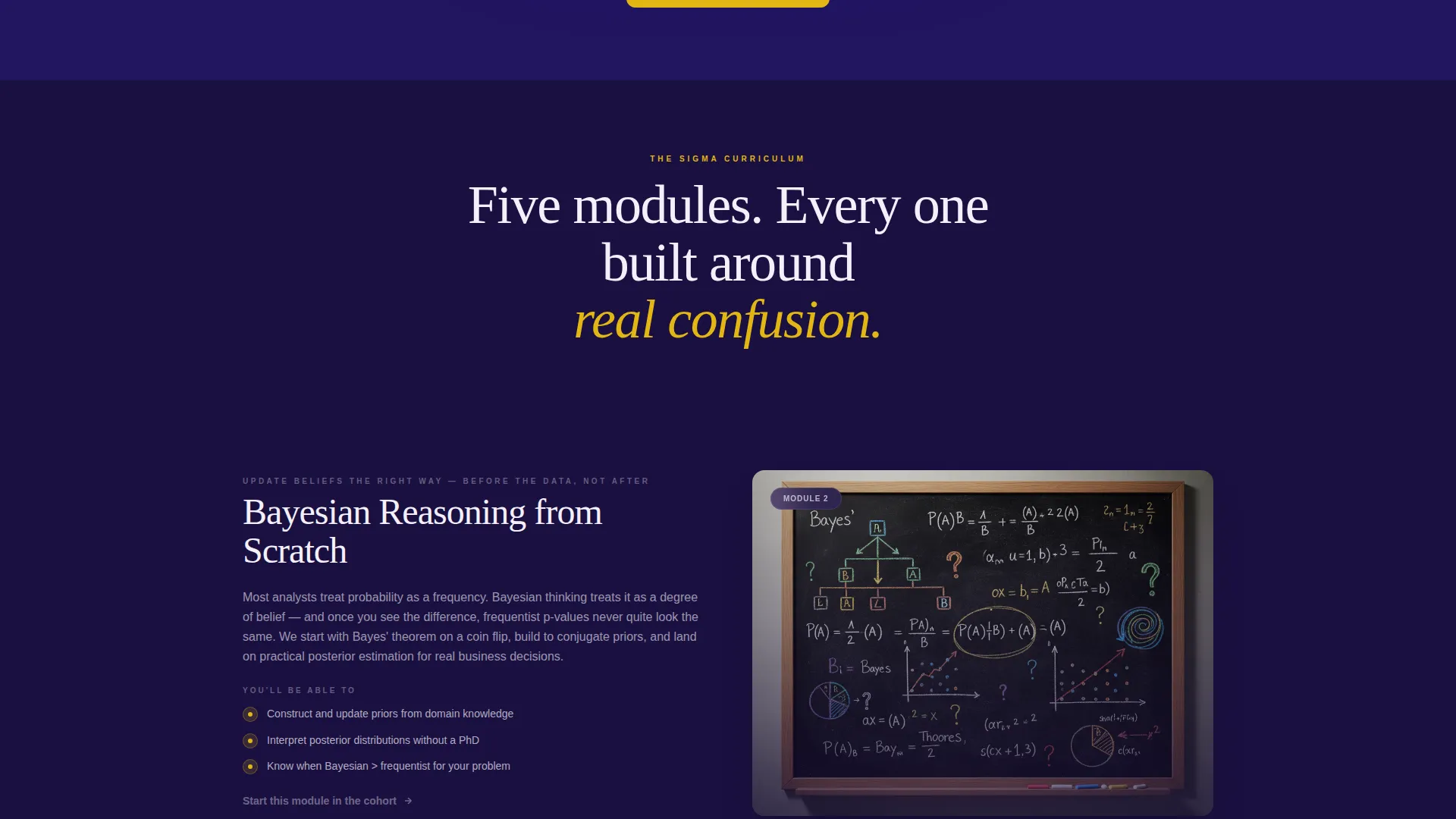 Statistics Online Course Landing Page Template
