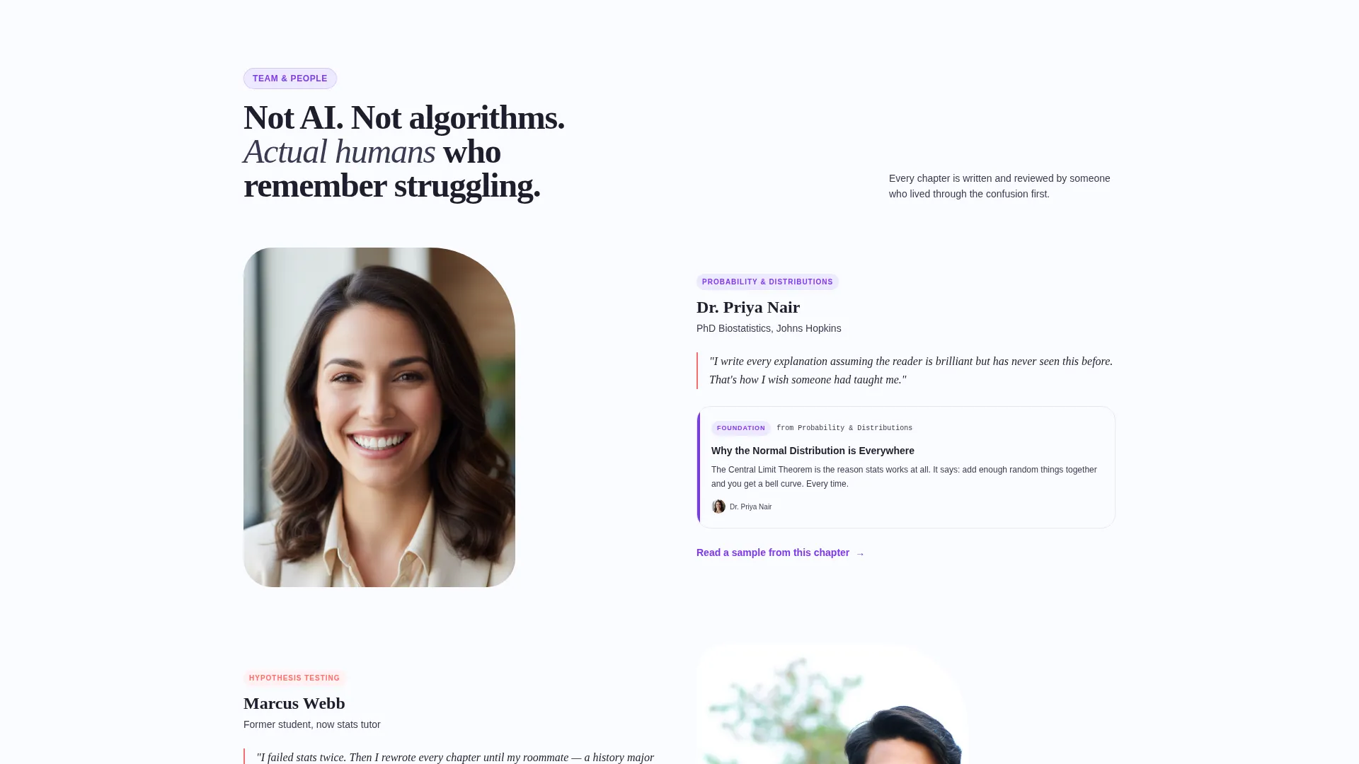 Statistics Study Guide Sidebar Landing Page Template