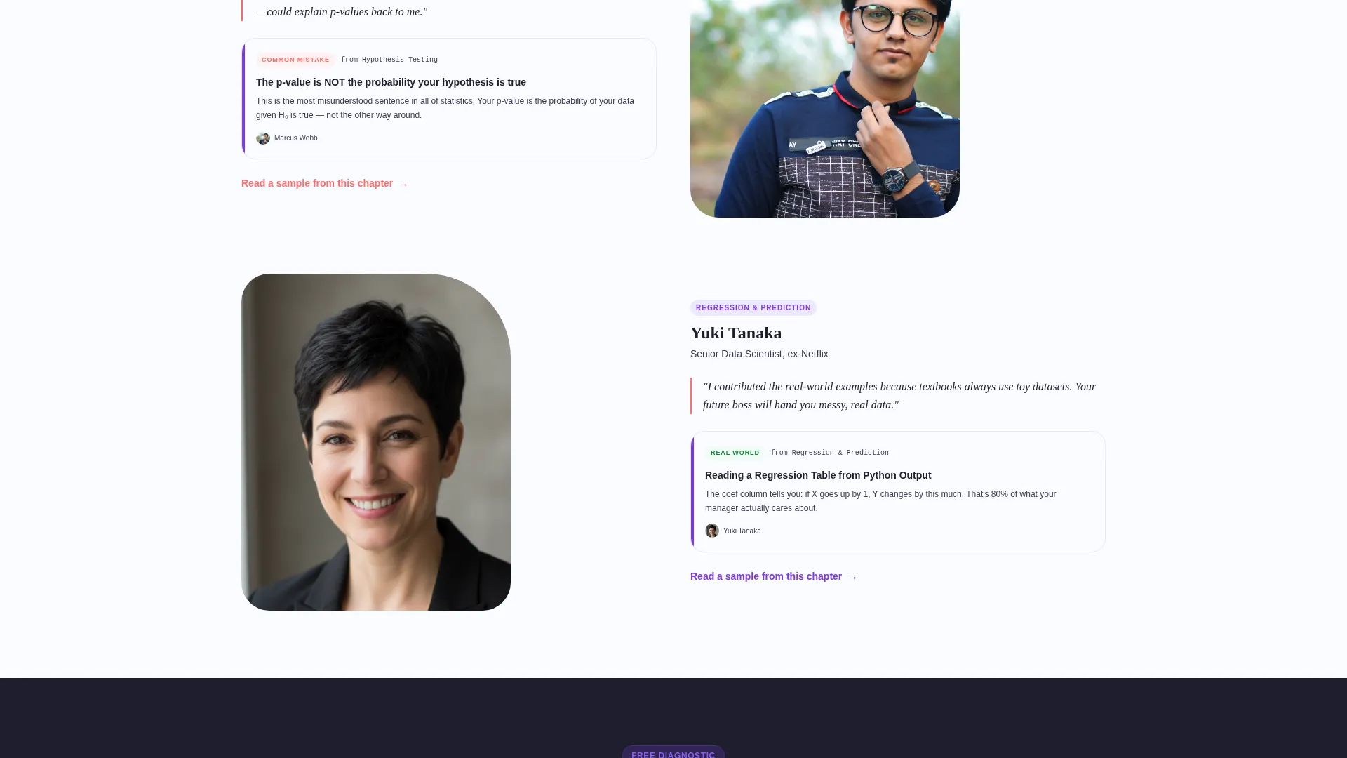 Statistics Study Guide Sidebar Landing Page Template