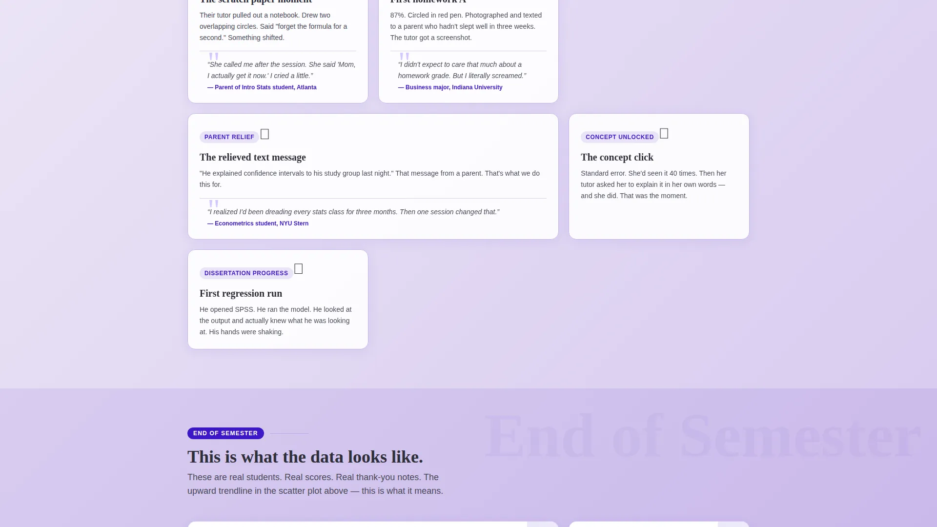 Statistics Tutoring Landing Page Template