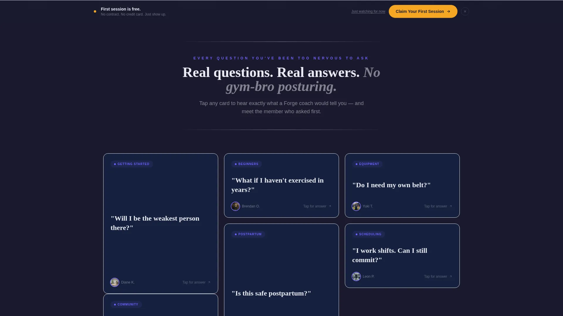 Strength & Conditioning Landing Page Template